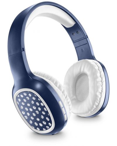 Bežične slušalice Cellularline - MS Basic Shiny Pois, plave - 1